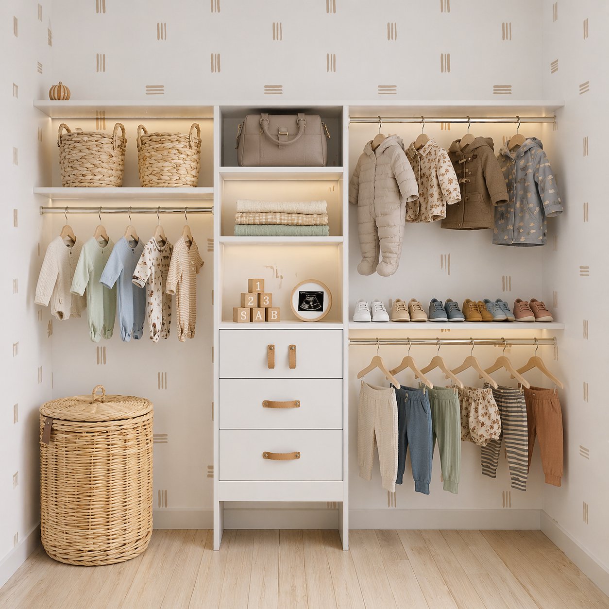 Soft Lighting Closet